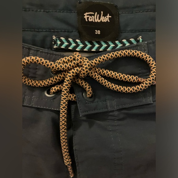 Far West men’s size 38 Navy funghi motif Swim Trunks - Picture 8 of 13